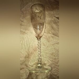 Groom Crystal Flute Glass